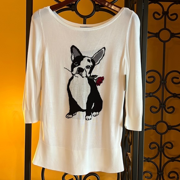 White House Black Market Tops - WHITE HOUSE BLACK MARKET Frenchie Sweater Top